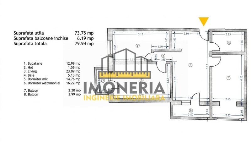 3 camere, 0% comision, parcari, zona linistita, 1.5 km Institut Oncologic Bucuresti.